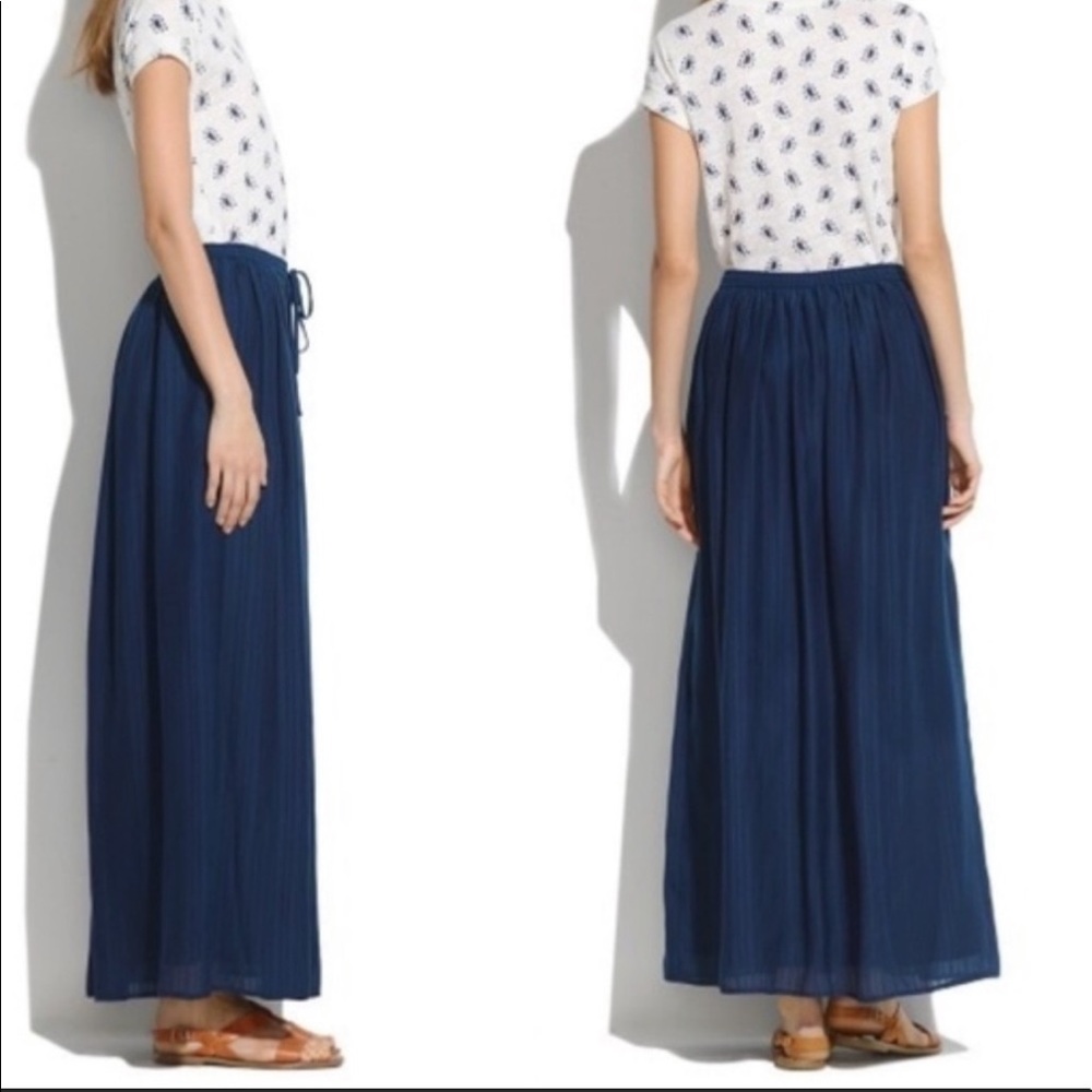 Madewell Maxi Skirt Navy Blue